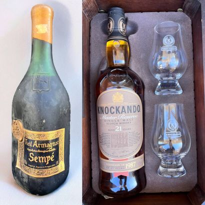 Lot of two bottles of spirits including a...