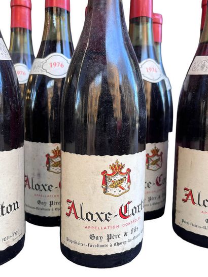 11 bottles of 1976 Aloxe-Corton, Gay père...