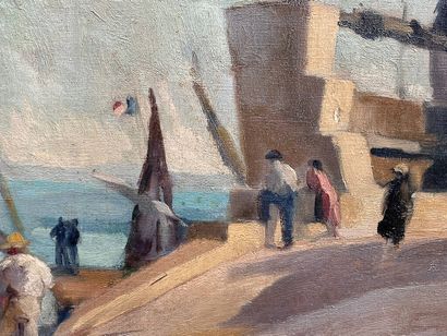 Alexandre URBAIN (1875-1953)
The harbor -...