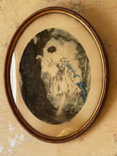 Louis ICART (1888-1950)
Le billet doux
Gravure...