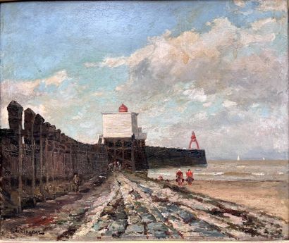 Adrien-Charles LE MAYEUR (1844-1923)
Embankment
Oil...