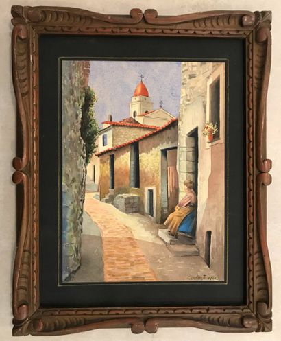 Charles MAYER (1897-1973)
Alley in La Turbie...