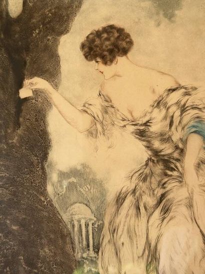 Louis ICART (1888-1950)
Le billet doux
Gravure...