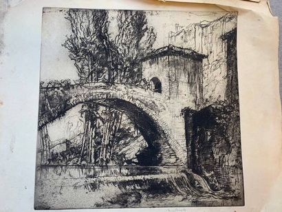 Frank BRANGWYN (1867-1956)
Ensemble de huit...