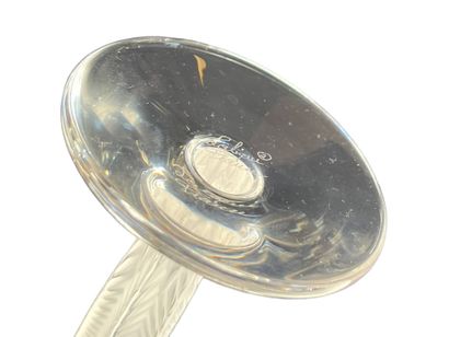 LALIQUE France
Suite of 6 crystal champagne...