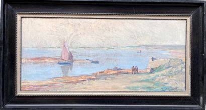 Marcel CANET (1875-1959)
Seaside view
Oil...