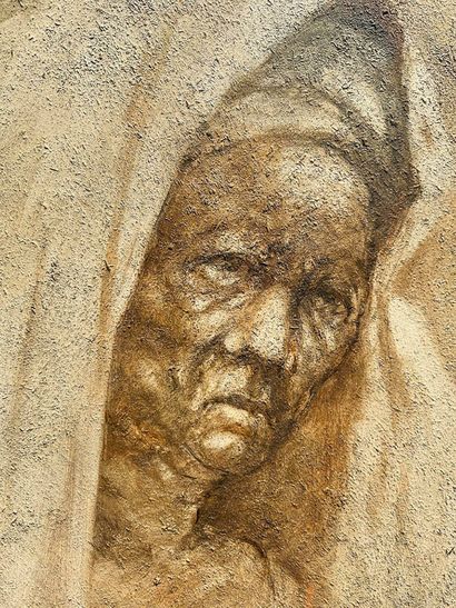 Abiodun OLAKU (1958)
Portrait of an old lady...