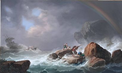 François BENSA (1811-1895)
Naufragés
Aquarelle...
