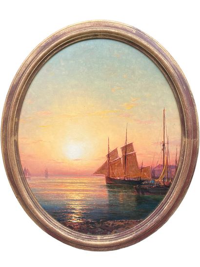 Piotr PEKUSTO (1925)
Seascape, setting sun...