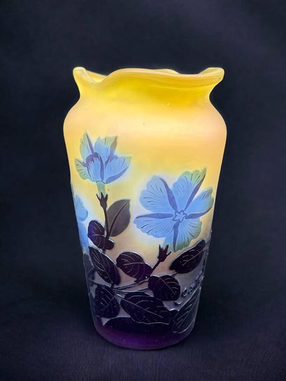 Emile GALLE (1846-1904)
Petit vase en verre...