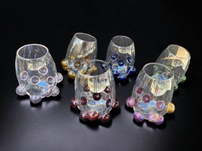 Massimo LUNARDON (1964)
Suite de 6 verres...