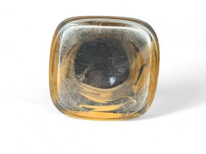 BACCARAT, attributed to 
Vase with gilded...