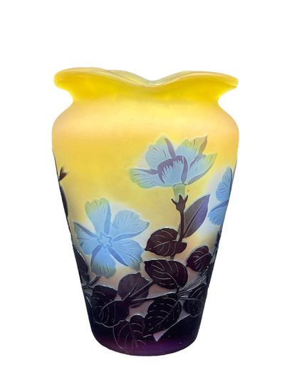 Emile GALLE (1846-1904)
Petit vase en verre...