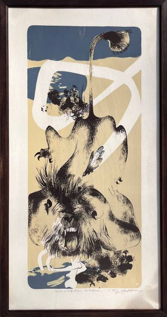 Albert DEMAN (1929-1996)
Le lion et le moucheron...