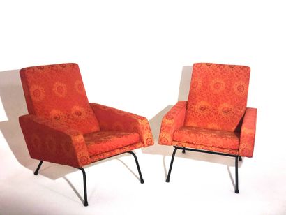 Louis PAOLOZZI (XX)
Paire de fauteuils garnis...