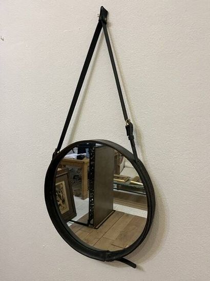 Jacques ADNET (1900-1984),
Miroir circulaire...