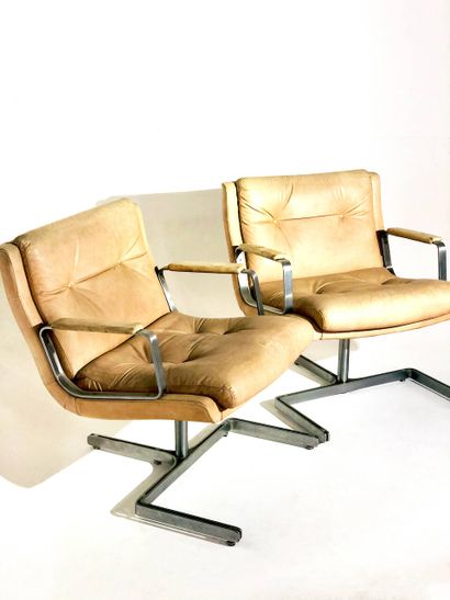 RAPHAEL (1912-2000)
Paire de fauteuils garnis...