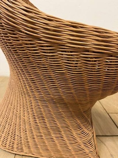 Paire de fauteuils en osier
Vers 1960
France....
