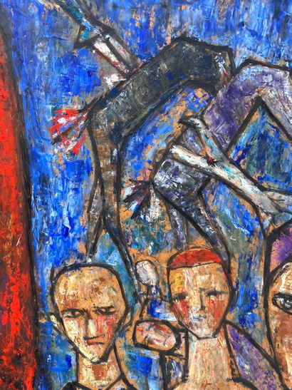 Jean SANGLAR (1926-1996)
Les mariés - 1958
Huile...
