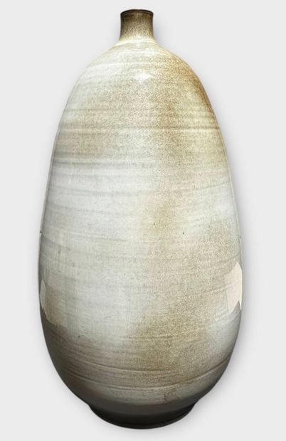 PAULET
Celadon-glazed terra cotta vase decorated...