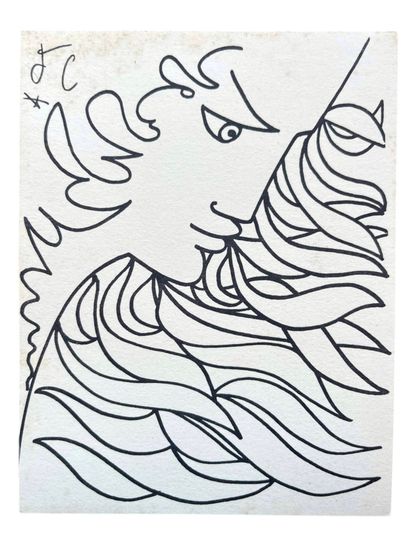 Jean COCTEAU (1889-1963), after
La femme
Black...