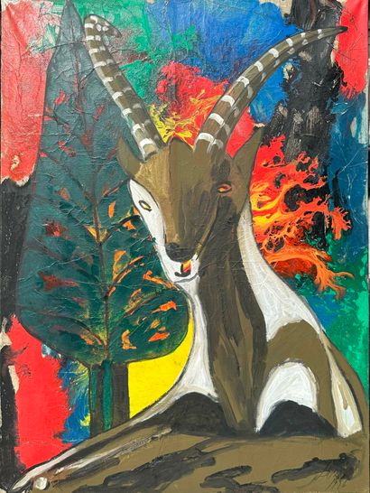 Luis LEMOS (1954)
Ibex - 1996
Oil on canvas....