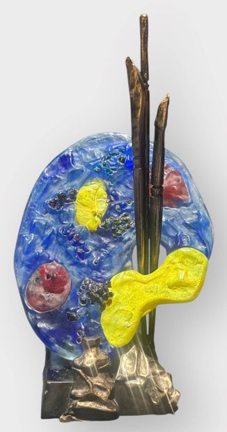 Yves LOHE (1947)
Palette de peinture