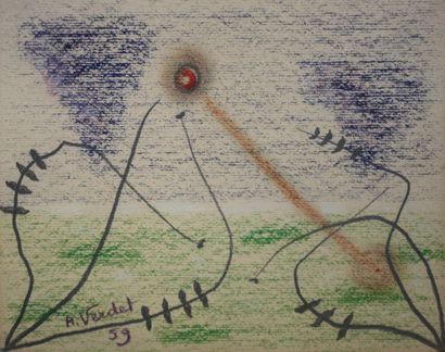 André VERDET (1913-2004)

Composition - 1959

Pastel...