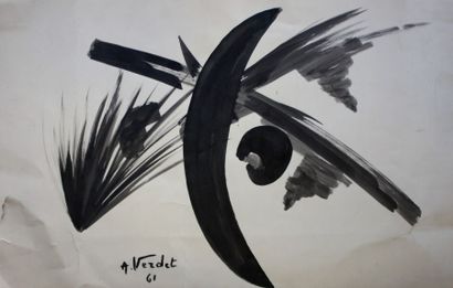 André VERDET (1913-2004)

Composition - 1961

Encre...