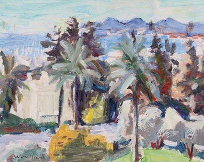 Marius WOULFART (1905-1991) 

Vue de Cannes

Huile...