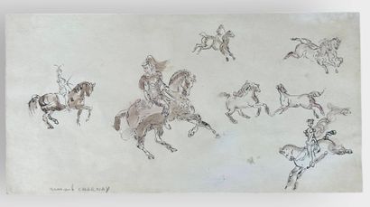 Armand CHARNAY (1844 - 1916)
Horse and rider
Ink...