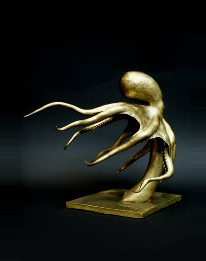 RUCHOS
Swimming octopus
Gilt bronze proof....