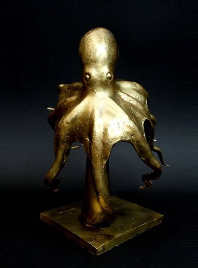 RUCHOS
Swimming octopus
Gilt bronze proof....