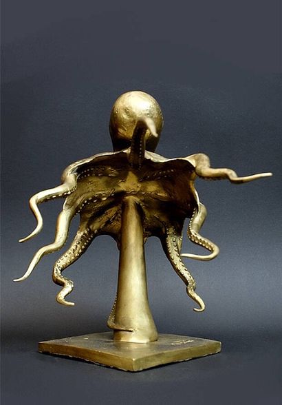 RUCHOS
Swimming octopus
Gilt bronze proof....
