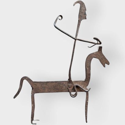 Metal votive horse - Bamana
Mali
27.5 x 23...