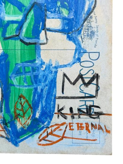Jean-Michel BASQUIAT (1960-1988), after
Blue...