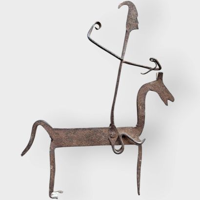 Metal votive horse - Bamana
Mali
27.5 x 23...