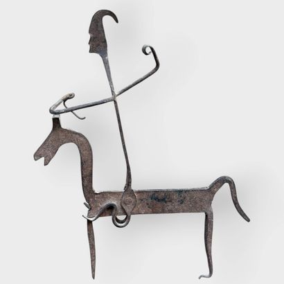 Metal votive horse - Bamana
Mali
27.5 x 23...