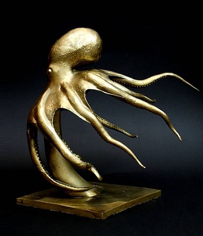 RUCHOS
Swimming octopus
Gilt bronze proof....