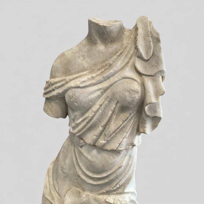 Roman marble statue of Aphrodite/Venus. 
Her...