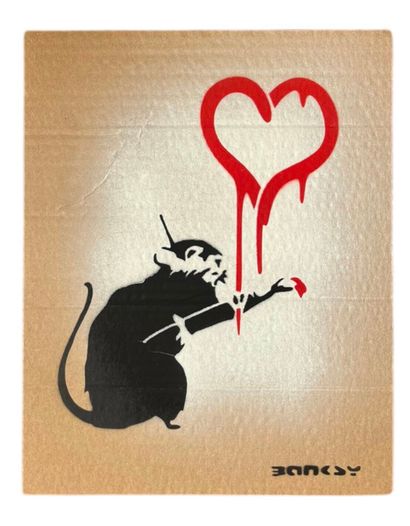 BANKSY (1974), based on
Rat 
Black and red...
