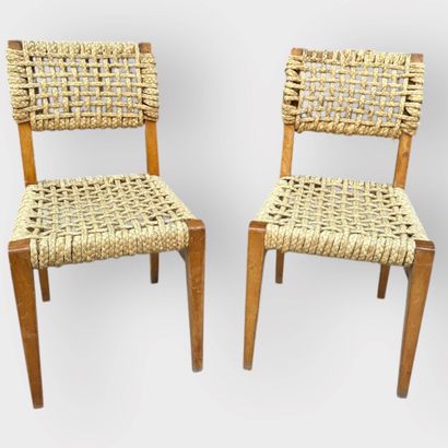 Adrien AUDOUX & Frida MINET (1922-2006)
Pair...