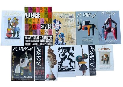 Roger CAPRON (1922-2006) 
Set of 10 posters...