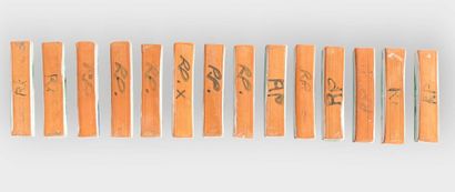 Robert PICAULT (1919-2000)
Series of 14 polychrome...
