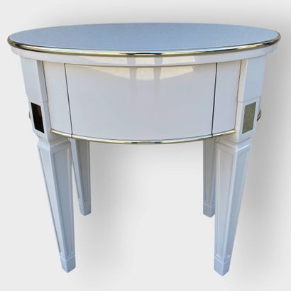 Oval bedside table from the 