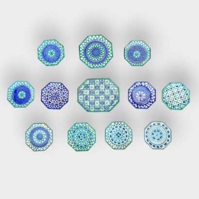 Robert PICAULT (1919-2000)
Octagonal polychrome...