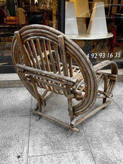 Travail français, vers 1960
Ensemble en bambou...