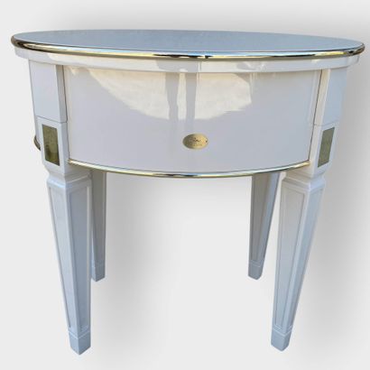 Oval bedside table from the 