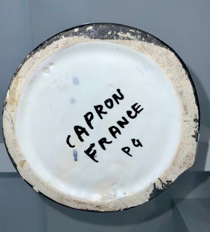 Roger CAPRON (1922-2006) 
Glazed earthenware...