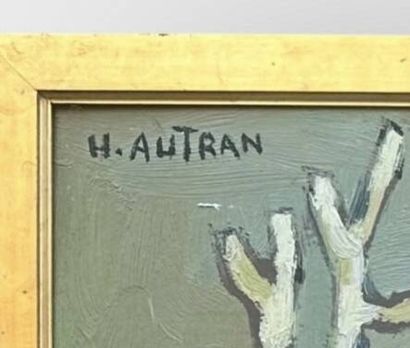 Henri AUTRAN (1926-2007)
La partie de pétanque.
Huile...